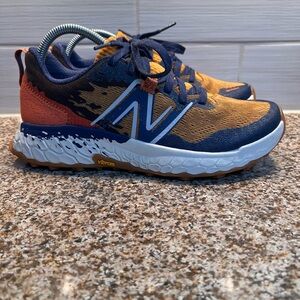 New Balance Kids Trail Sneakers in Navy & Orange